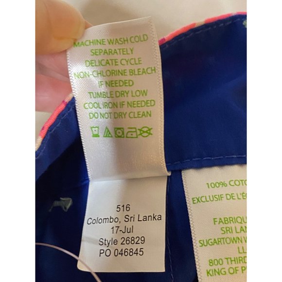 New Lilly Pulitzer Flamenco beach Flamingo Callan Short Flat Front 5" Sz 2 - Picture 10 of 12